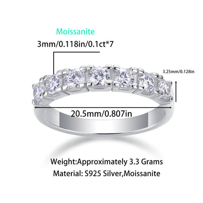 Éterna Moissanite Ring – 925 Sterling Silber