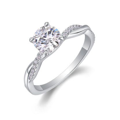 Celestia Solitär Ring – Moissanite & 925 Sterling Silber