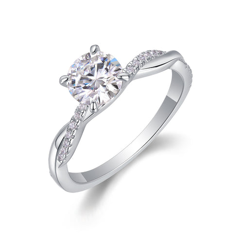 Celestia Solitär Ring – Moissanite & 925 Sterling Silber