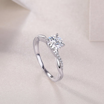 Celestia Solitär Ring – Moissanite & 925 Sterling Silber