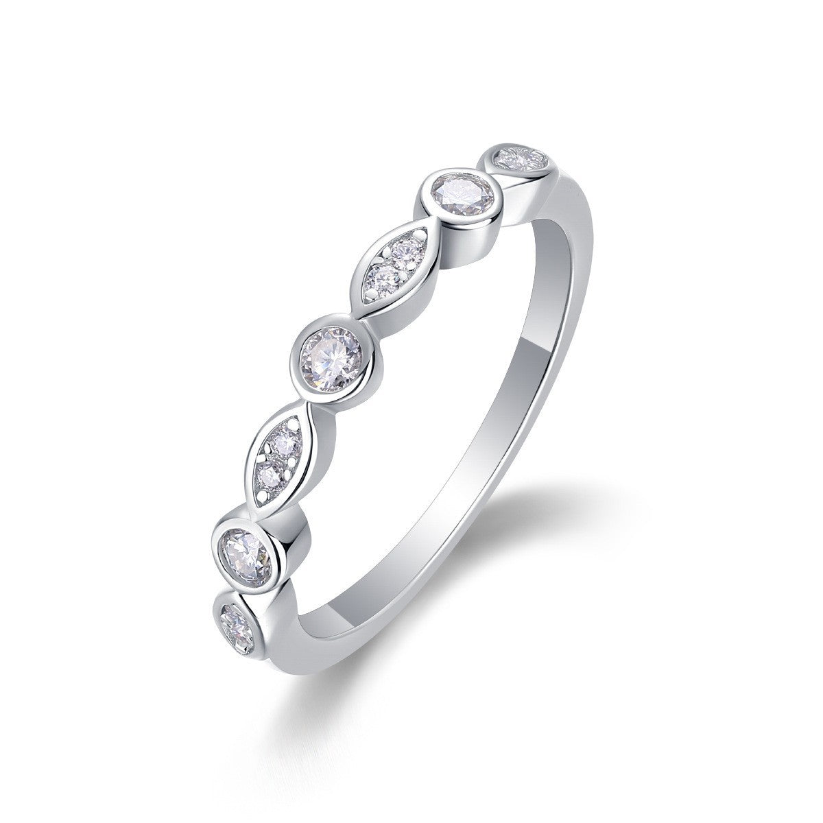 Elévia Moissanite Ring – 925 Sterling Silber