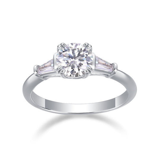 Valessia Crown Ring – Moissanite & 925 Sterling Silber