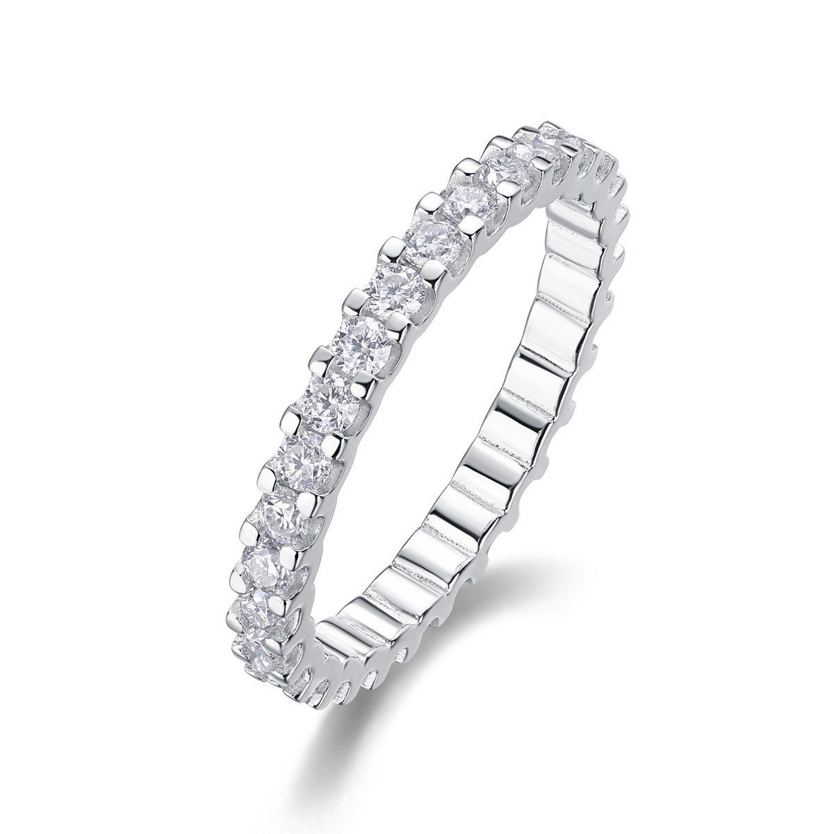 Aurielle Eternity Ring – Moissanite & 925 Sterling Silber