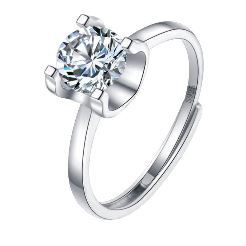 Lunéa Solitär Ring – 925 Sterling Silber