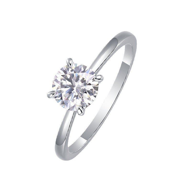 Amoria Solitär Ring – Moissanite & 925 Sterling Silber