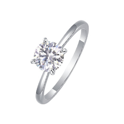 Amoria Solitär Ring – Moissanite & 925 Sterling Silber