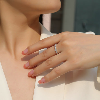 Elévia Moissanite Ring – 925 Sterling Silber